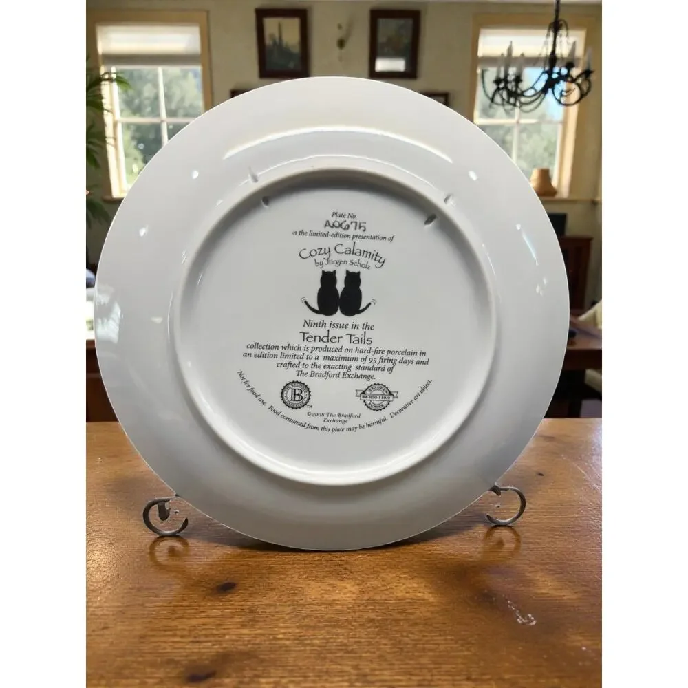 Jurgen Scholz Cozy Calamity Plate Bradford Exchange 2008 Tender Tails LE